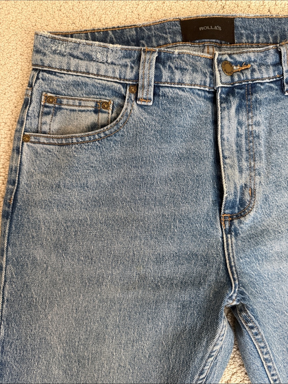 ROLLA'S Relaxo - Men's Jeans Light Blue Denim (90s wash) - Picture 7 of 7
